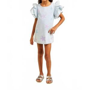 NEW MINI DREAMERS girls' london star dress in blue